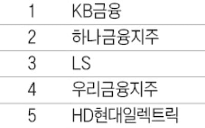KB·하나금융·LS 지분율 확대…지주사에 꽂힌 외국인